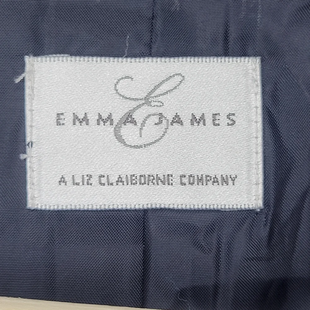 Emma James Linen Blend Floral Blazer, Size 12